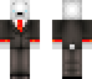 polar bear in a suit