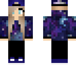 edited blonde galaxy girl