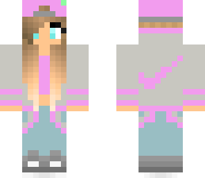 pink nike girl