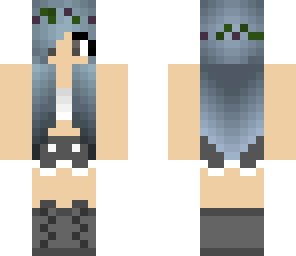 dark blue hair girl