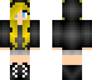 black hoodie girl