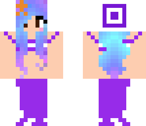 cute purple mermaid
