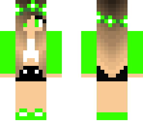green flower girl