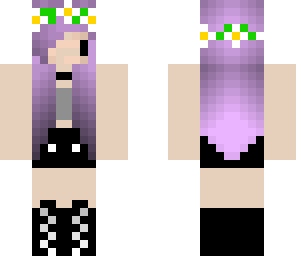 cute darkish purple chibi girl