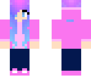 cotton candy hair girl