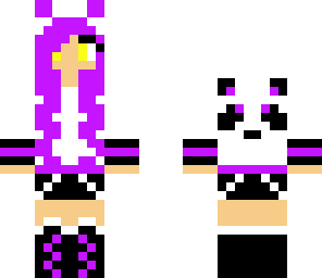 purple panda girl