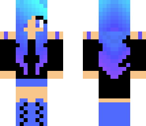 blue and purple girl