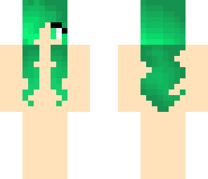 green girl hair unfinished