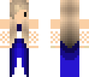 blue dress