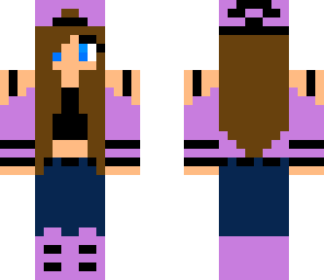 cute purple girl