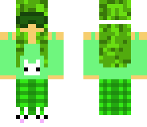 green chibi pj girl