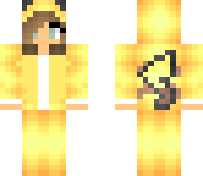 short haired girl pikachu onsie
