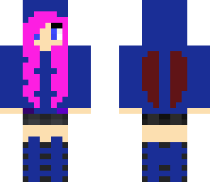 winter with pink hair