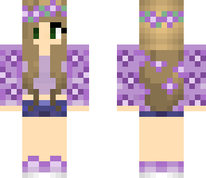 revised purple flower girl