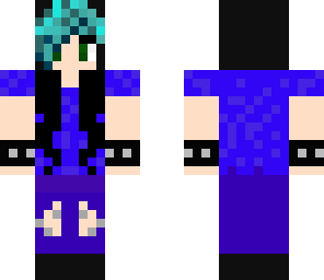 girl with blue hair