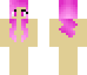 piggy pink hair model