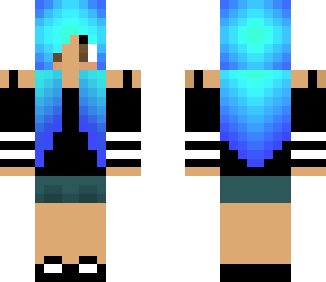 girl dj blue hair