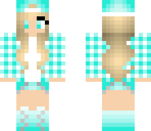 minty green and blue tomboy
