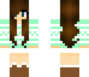 winter girl with brown hair