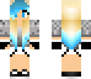 blue haired girl