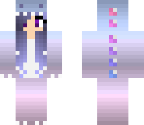 cute violet dino girl