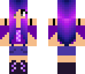 cute purple girl