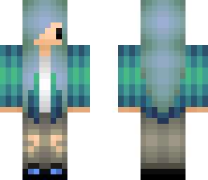 faded blue chibi girl
