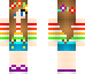 rainbow summer girl