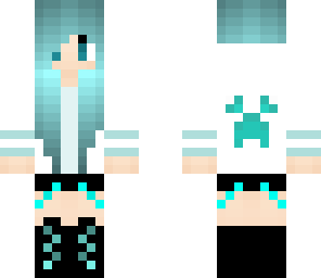 teal girl creeper girl