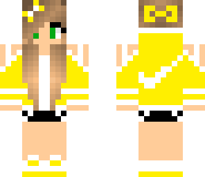 yellow nike girl