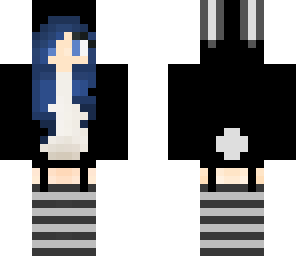 -softy panda- blue and black bunny