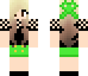 cute neon green halloween girl