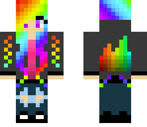 rainbow music girl