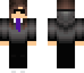 girl in suit purple version
