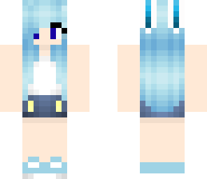 kawaii blue bunny