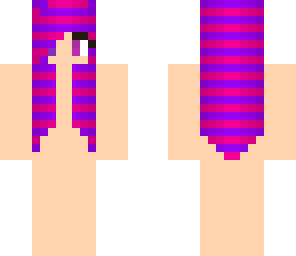 pink and purple striped hair base