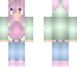 cute pastel bunny girl