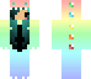 edited rainbow chibi dino girl