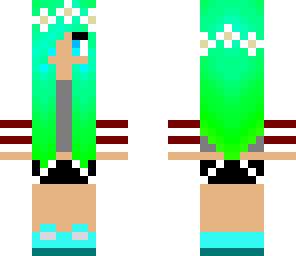 green flower girl