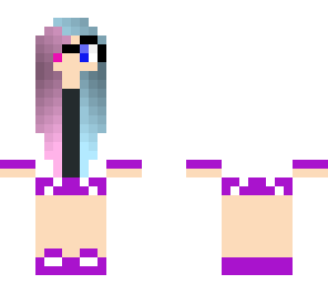 pink blue girl glasses