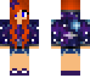 edited galaxy red hair