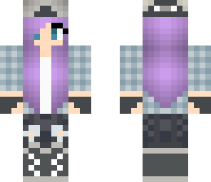 blue-purple tomboy girl