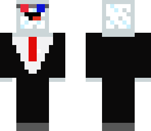 glass block in suit