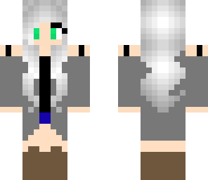 white haired girl
