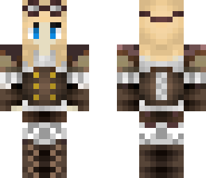 blonde steampunk girl