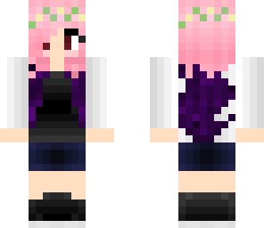 pink and purple haired emo
