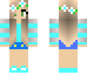 cute blue girl