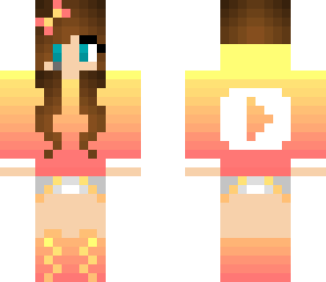 yellow and pink or orange gamer girl