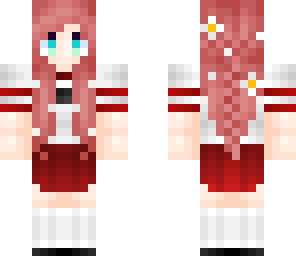 anime school girl - red