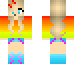 rainbow gamer girl